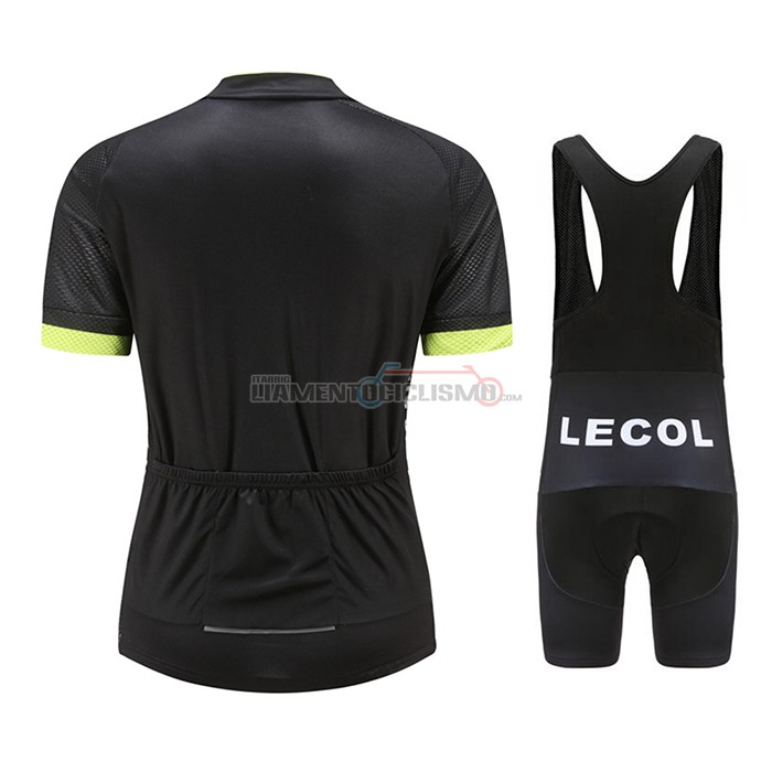 Abbigliamento Ciclismo Le Col Manica Corta 2021 Nero Giallo